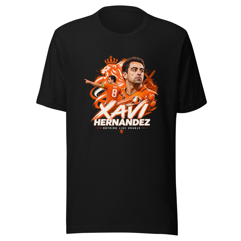 Xavi Hernández 'Nothing Like Oranje' Coach T-Shirt - Image 2