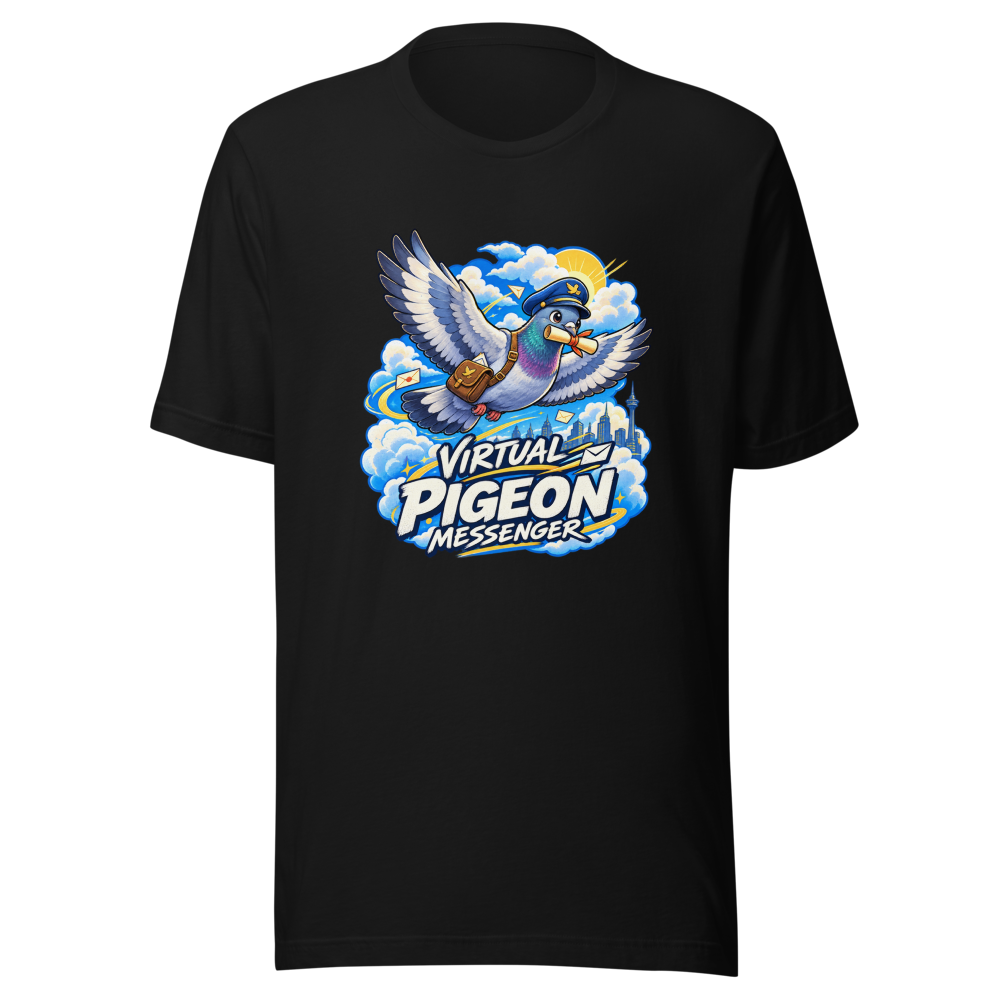 Virtual Pigeon Messenger App T-Shirt - Image 2