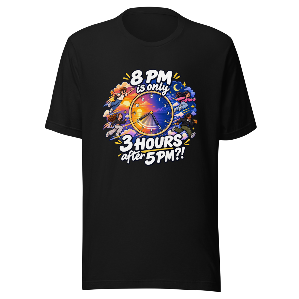 Time Flies 5 PM to 8 PM T-Shirt - Image 2