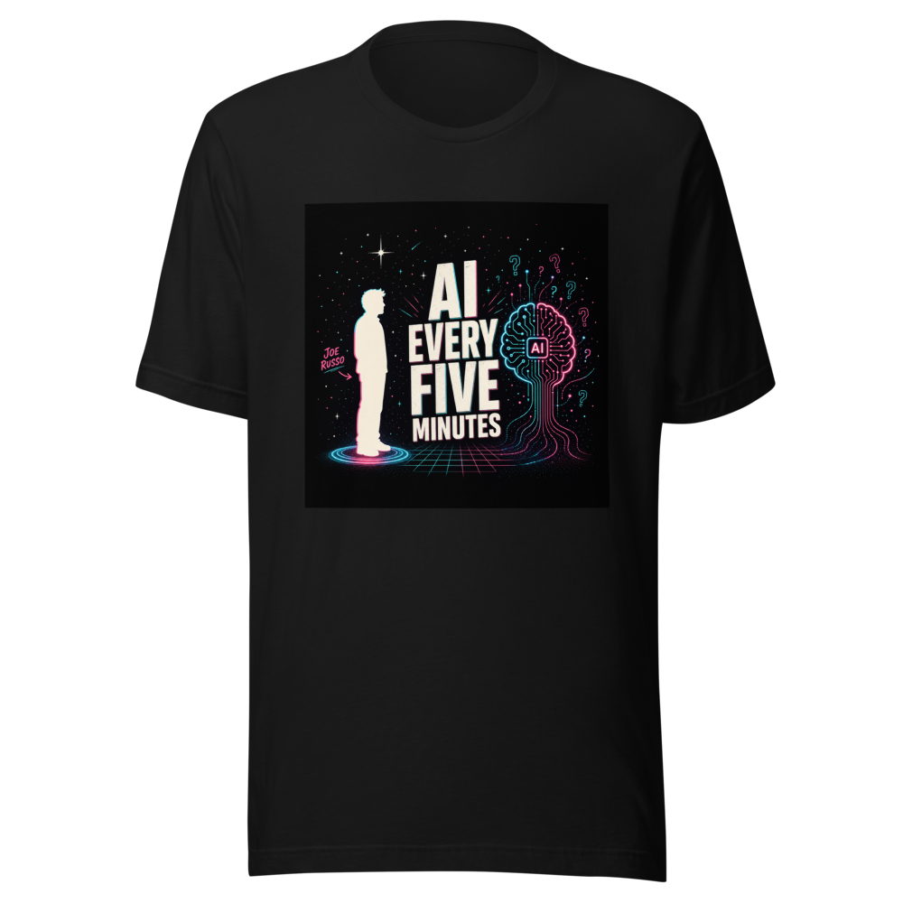 AI Fears & Silence Funny T-Shirt - Image 2