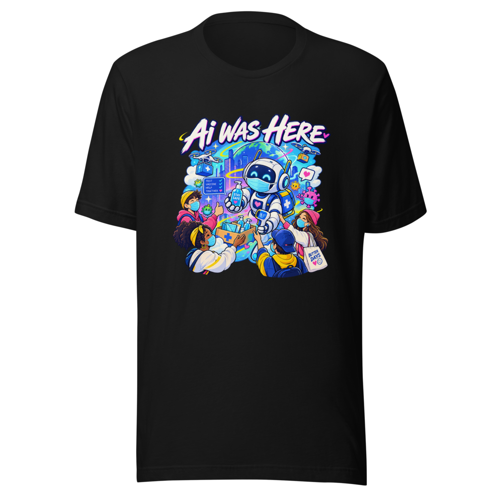 AI Was Here: Viral Covid Times Tee - Image 2