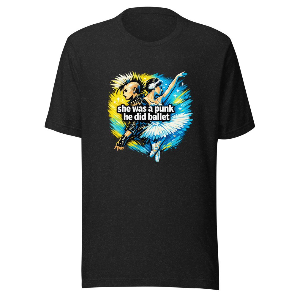 Punk & Ballet Aesthetic T-Shirt: She Was A Punk