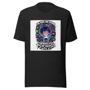 AI Psychosis Kids T-Shirt