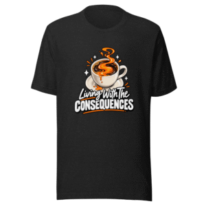 Living With Consequences Cappuccino Meme T-Shirt