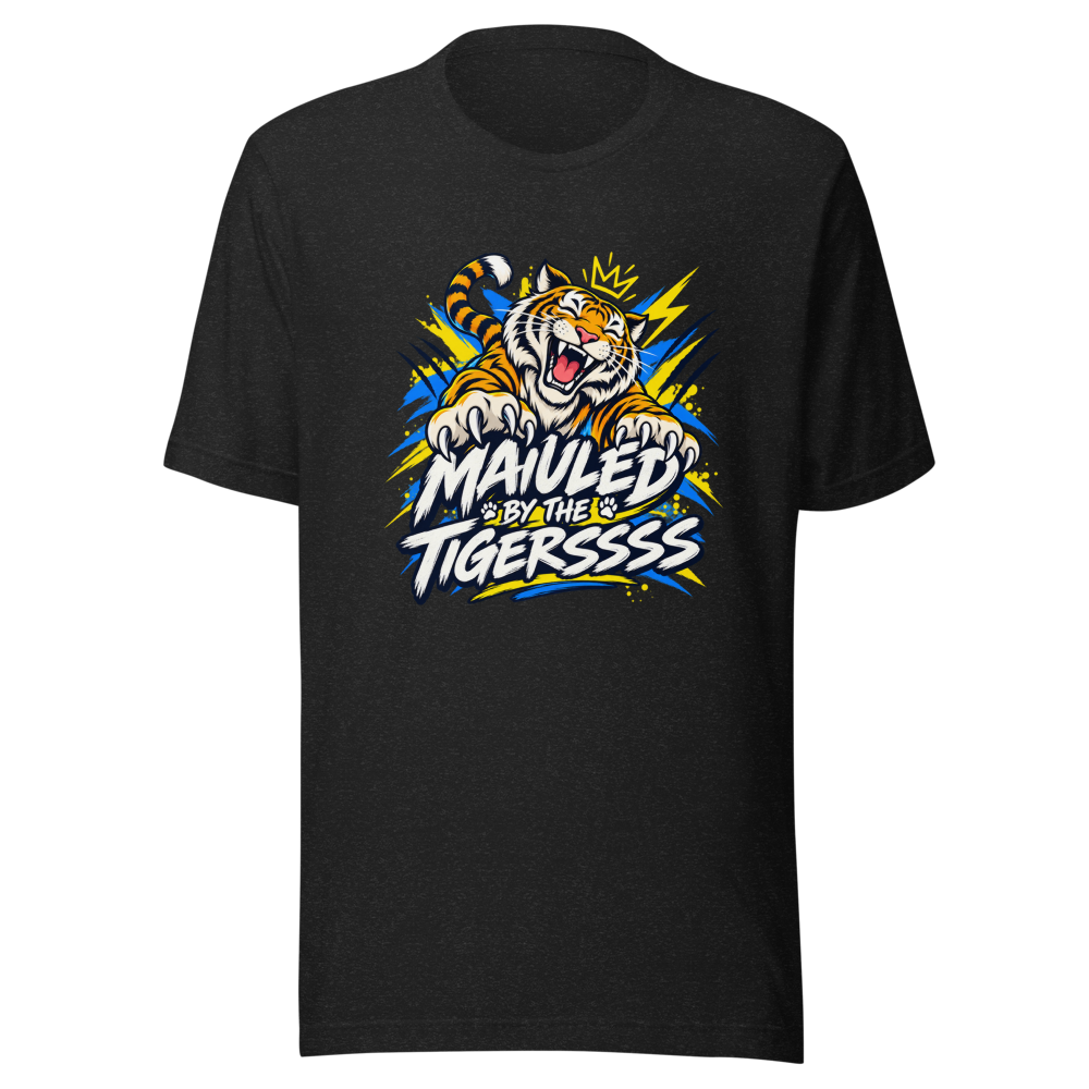 MAULED BY THE TIGERSSSS Funny Meme T-Shirt