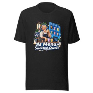 AI Menu Boba Shop Sweet Old Man Tee
