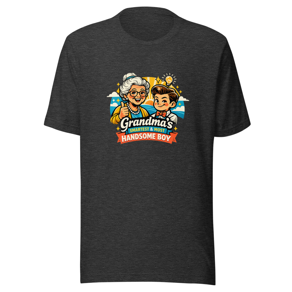 Grandma's Smartest & Most Handsome Boy Tee - Image 9