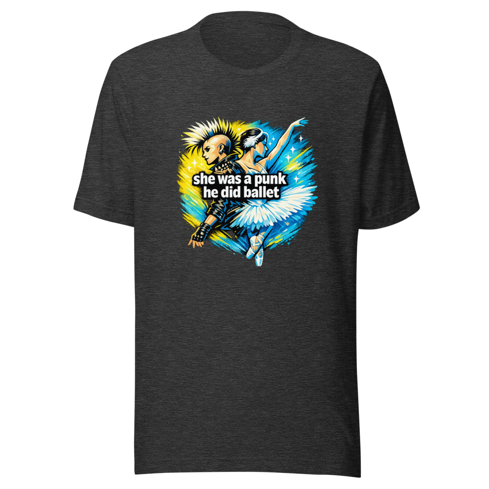 Punk & Ballet Aesthetic T-Shirt: She Was A Punk - Image 9