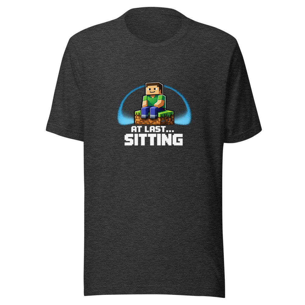 Minecraft Sitting Meme T-Shirt - Image 9