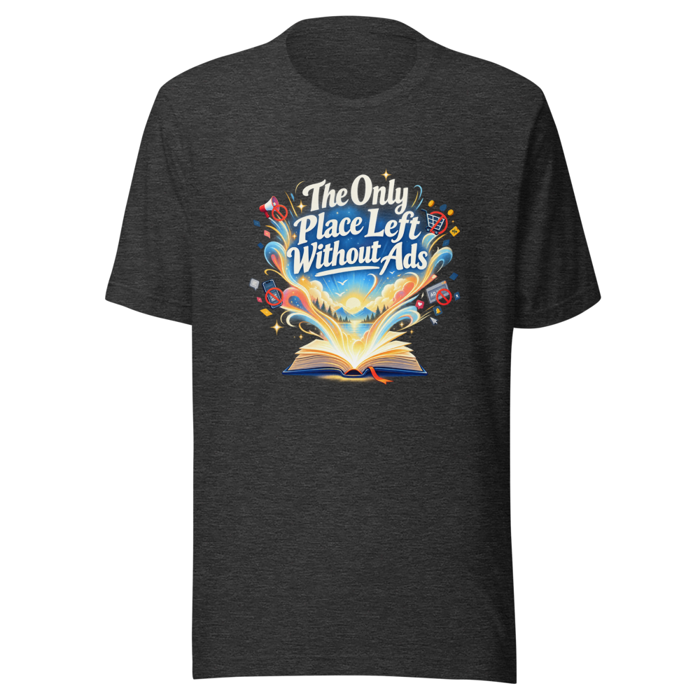 Escape the Ads: Book Lover's Tee - Image 9