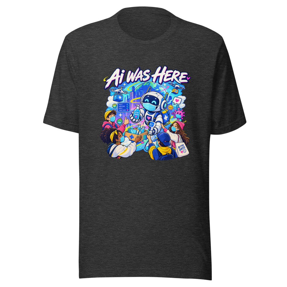 AI Was Here: Viral Covid Times Tee - Image 9