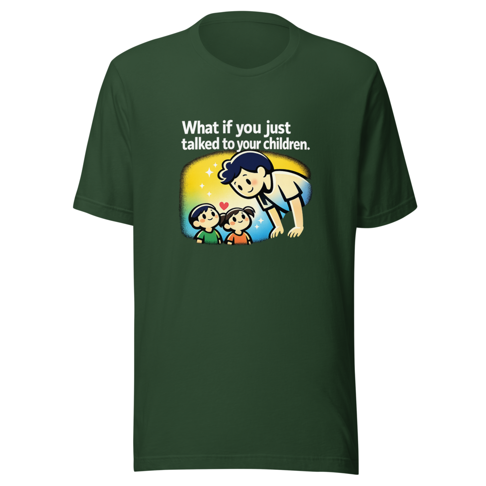 Alex Hirsch Quote Tee: Talk To Your Kids - Image 7