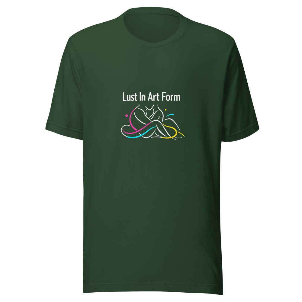 Lust In Art Form T-Shirt | Aesthetic Quote Tee - Image 7