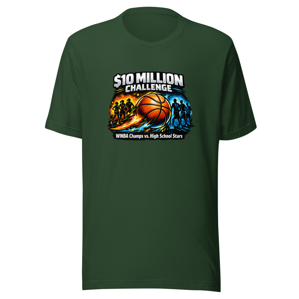 Clay Travis $10M WNBA vs High School Basketball Challenge Tee - Image 7
