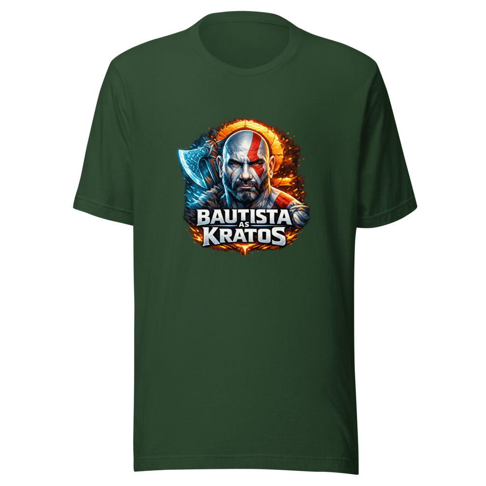 Dave Bautista as Kratos God of War Series T-Shirt - Image 7
