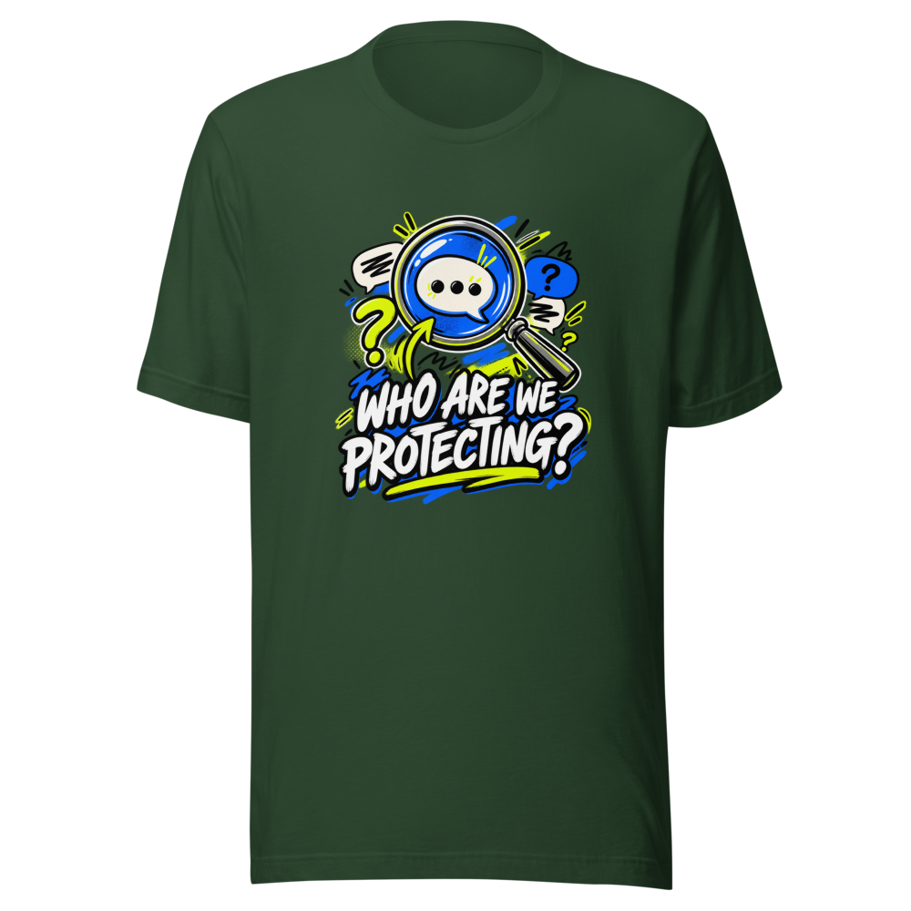 Protecting Who? Viral Meme T-Shirt - Image 7