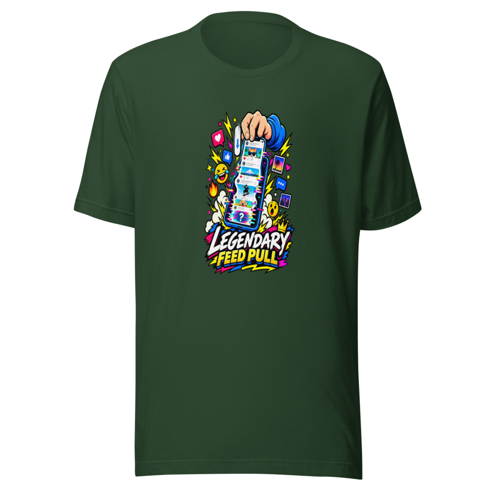 Legendary Feed Pull Viral Meme T-Shirt - Image 7
