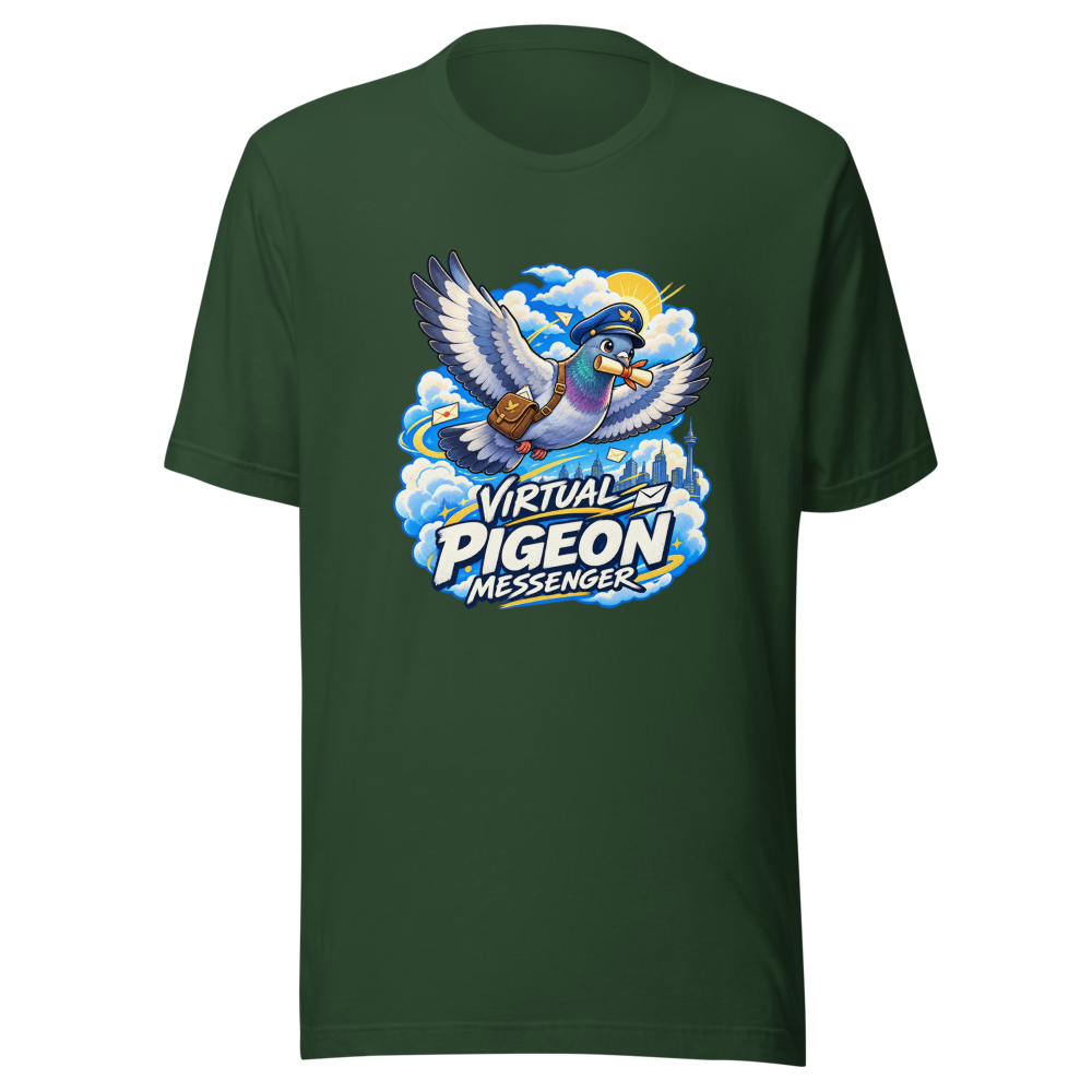 Virtual Pigeon Messenger App T-Shirt - Image 7