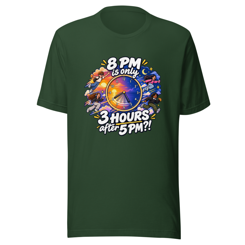 Time Flies 5 PM to 8 PM T-Shirt - Image 7