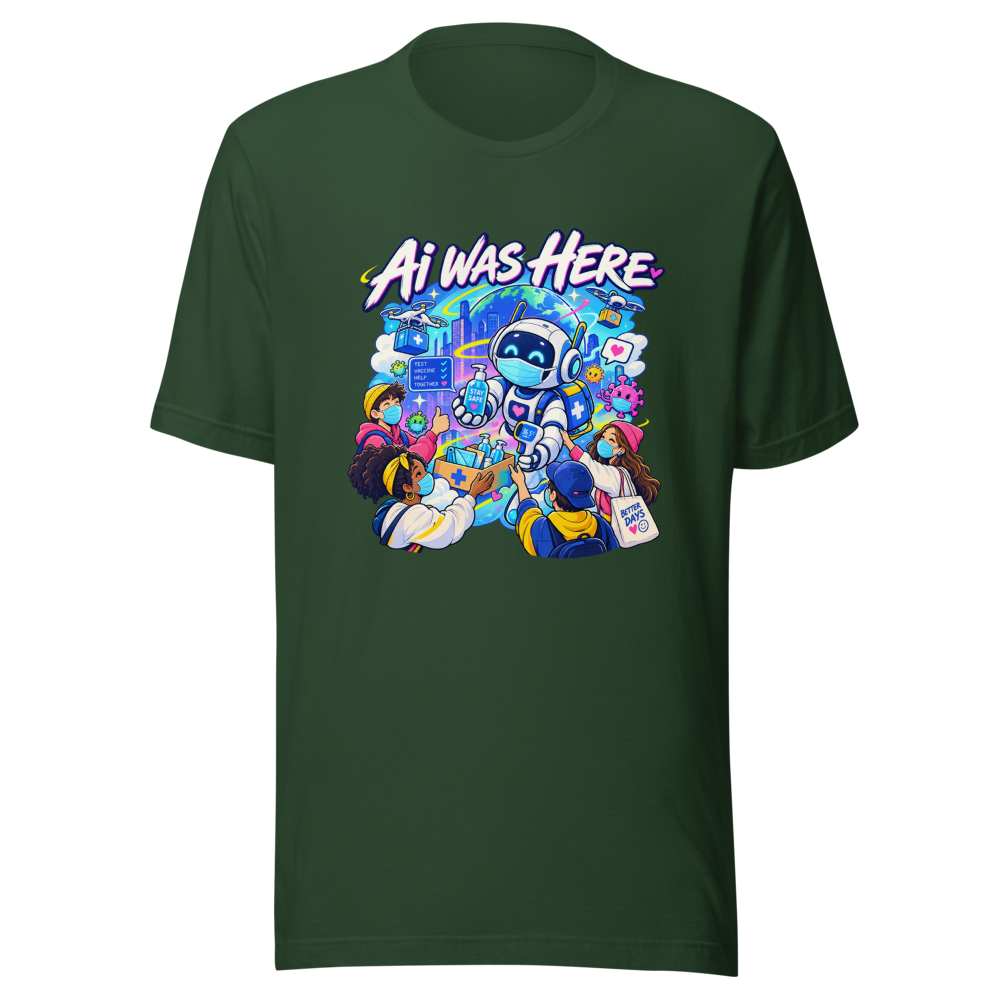 AI Was Here: Viral Covid Times Tee - Image 7