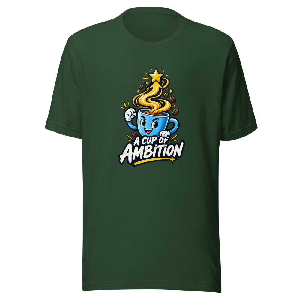 Cup of Ambition Coffee T-Shirt - Image 7