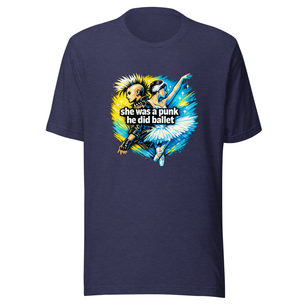 Punk & Ballet Aesthetic T-Shirt: She Was A Punk - Image 5