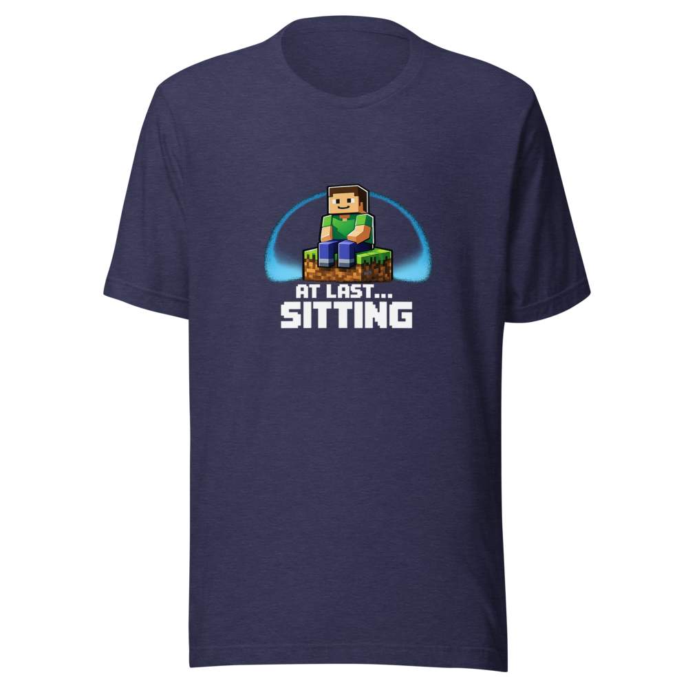 Minecraft Sitting Meme T-Shirt - Image 5