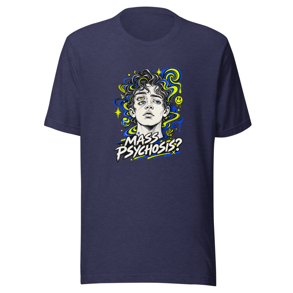 Mass Psychosis Meme T-Shirt - Is He Real? - Image 5