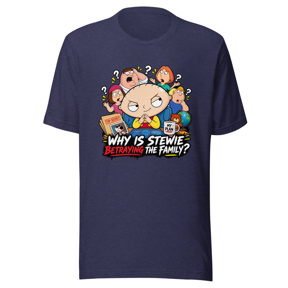 Stewie's Betrayal Family Guy Funny T-Shirt - Image 5