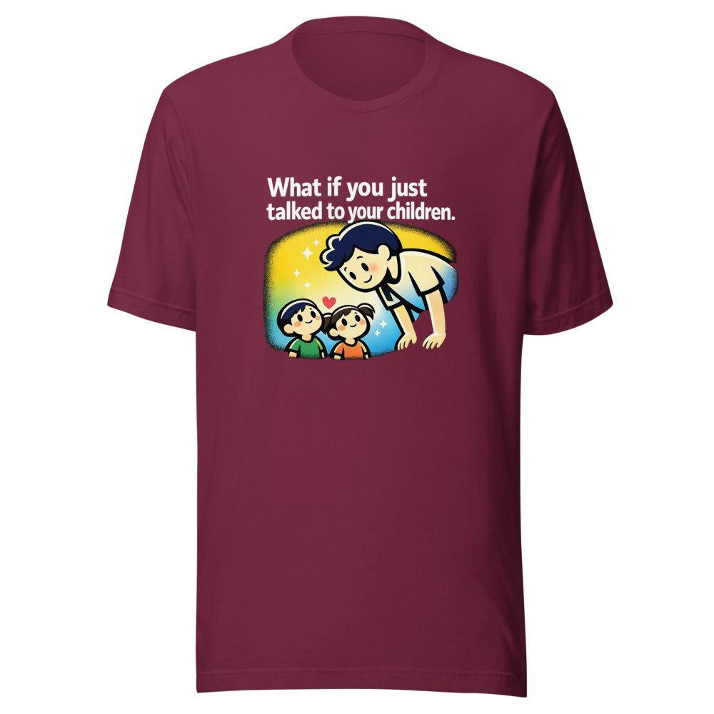Alex Hirsch Quote Tee: Talk To Your Kids - Image 6
