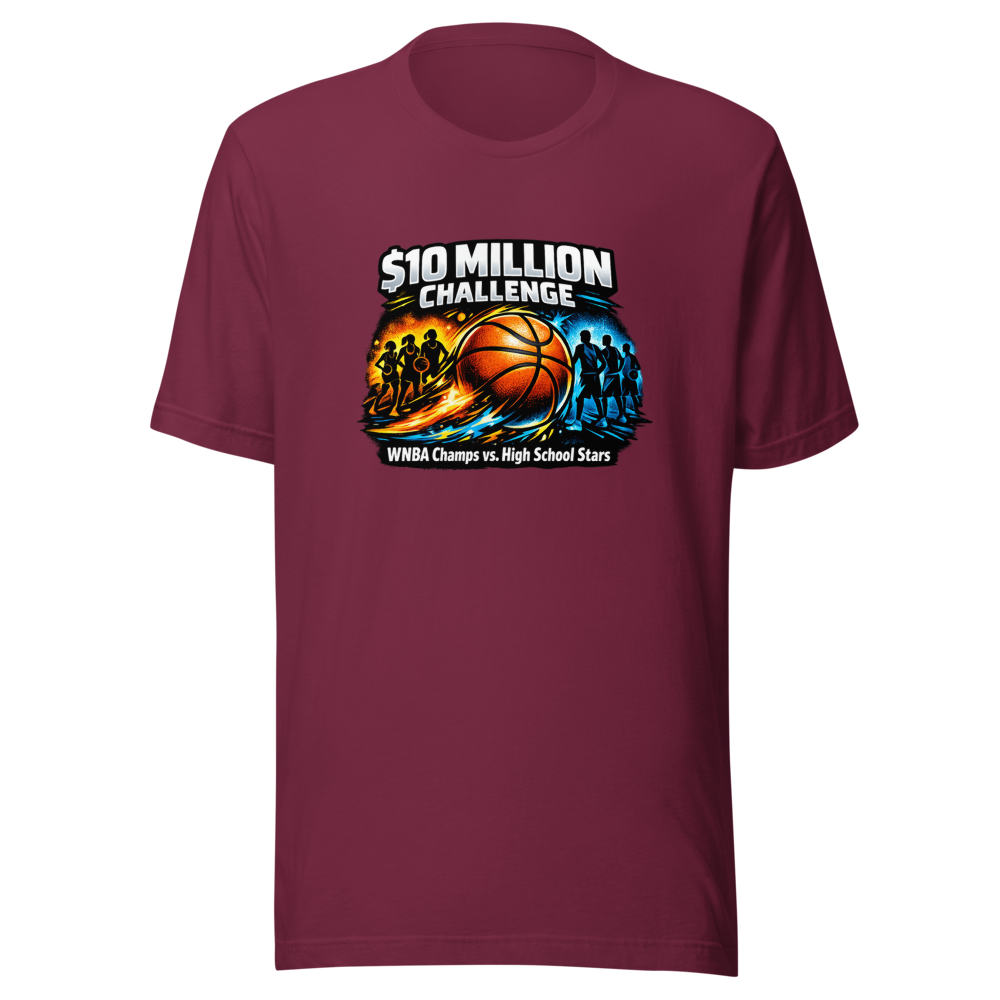 Clay Travis $10M WNBA vs High School Basketball Challenge Tee - Image 6