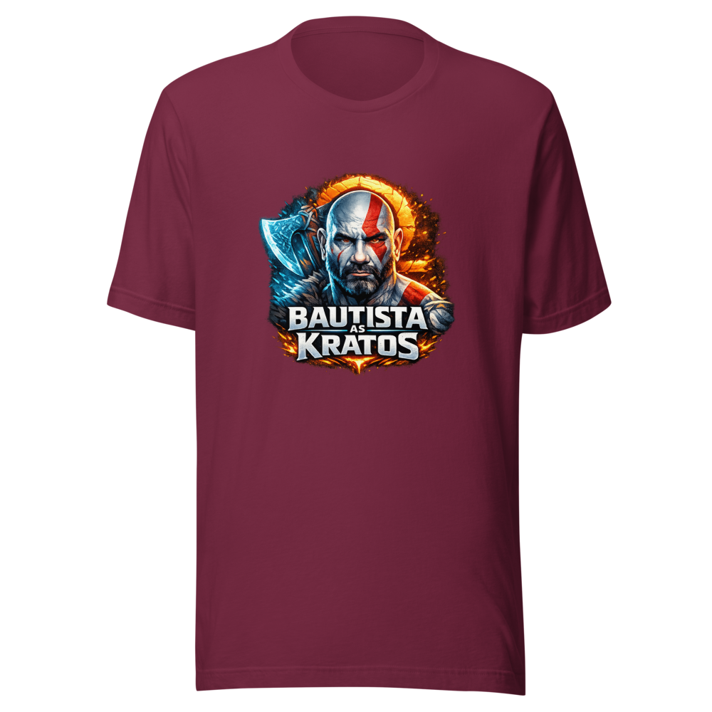 Dave Bautista as Kratos God of War Series T-Shirt - Image 6