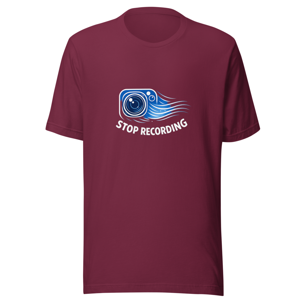 Stop Recording Surveillance State Vibe Tee - Image 6