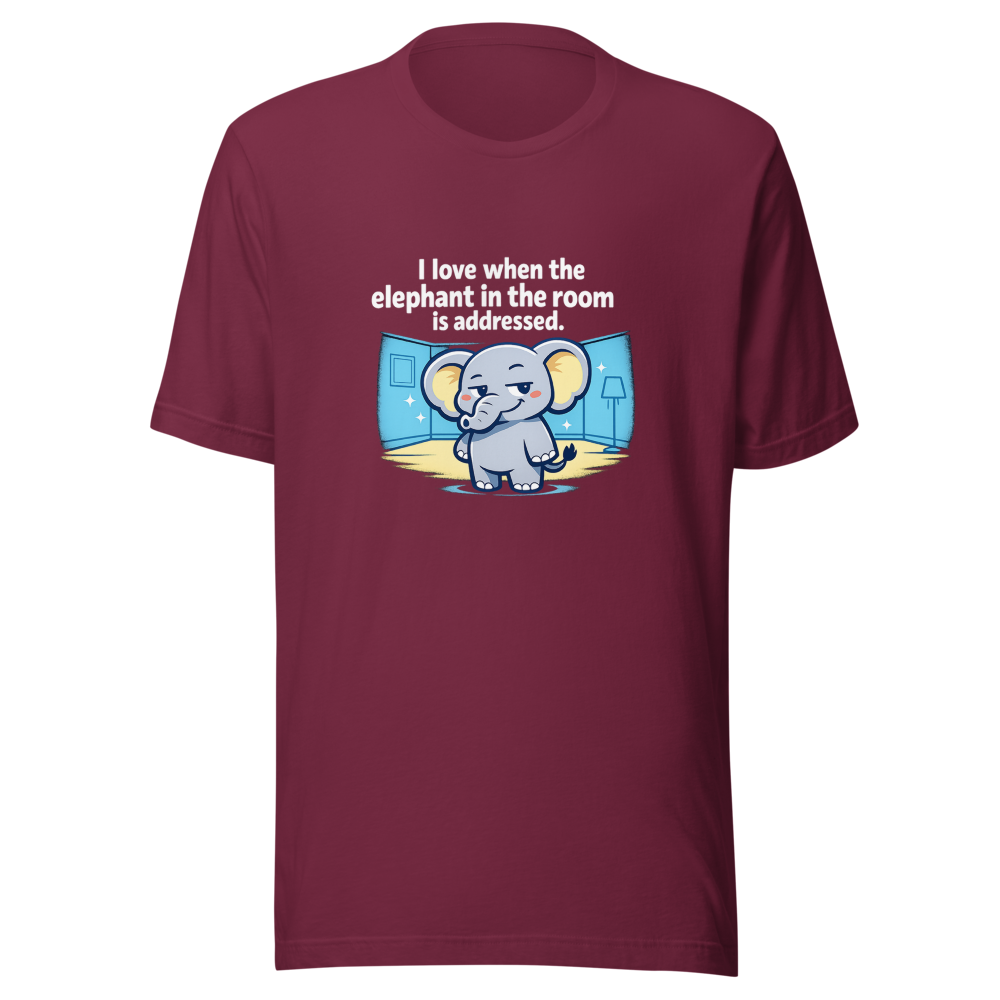 Elephant In The Room Meme Tee - Image 6