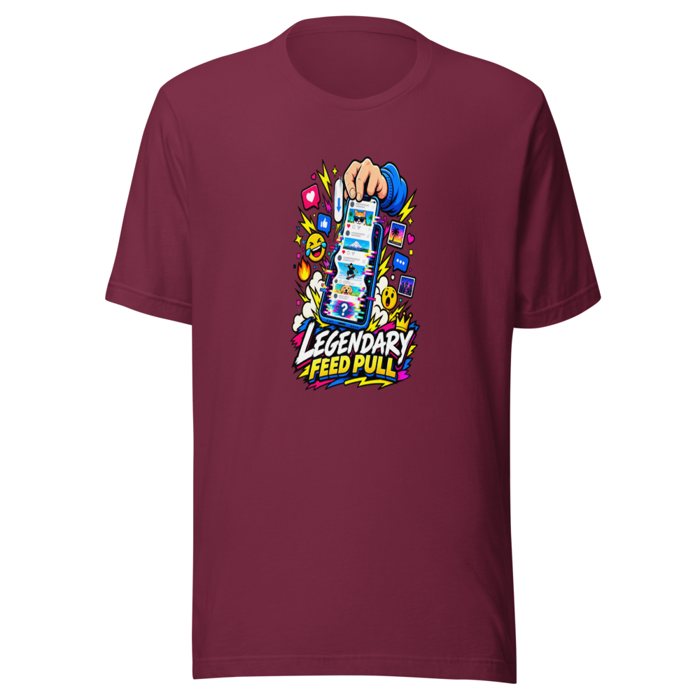 Legendary Feed Pull Viral Meme T-Shirt - Image 6