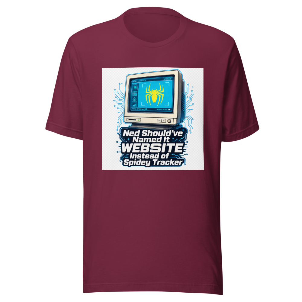 Ned's Website Tracker T-Shirt: Spider-Verse Fan Tee - Image 6
