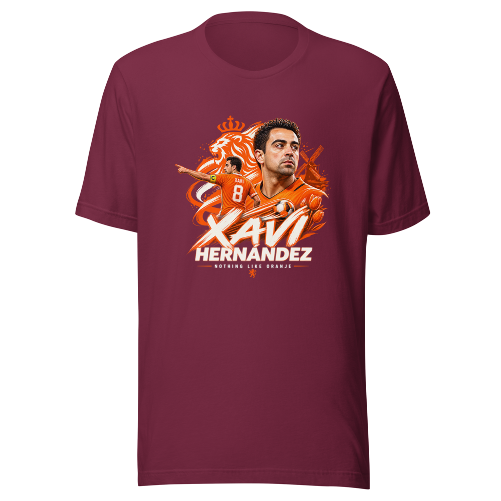 Xavi Hernández 'Nothing Like Oranje' Coach T-Shirt - Image 6