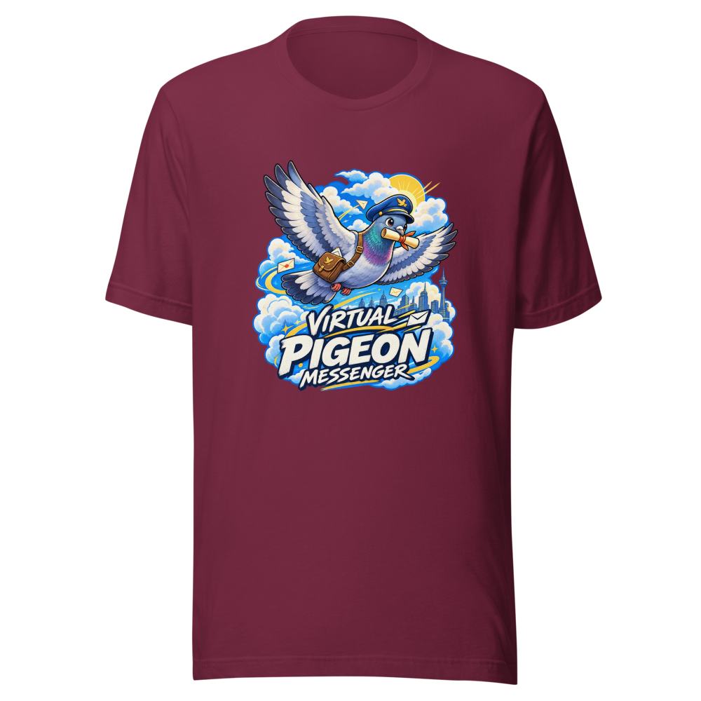 Virtual Pigeon Messenger App T-Shirt - Image 6