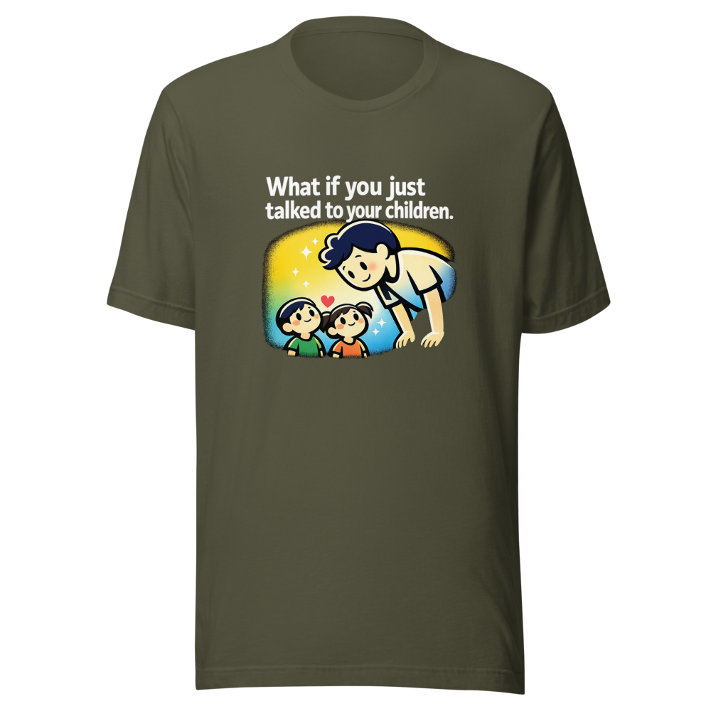 Alex Hirsch Quote Tee: Talk To Your Kids - Image 10