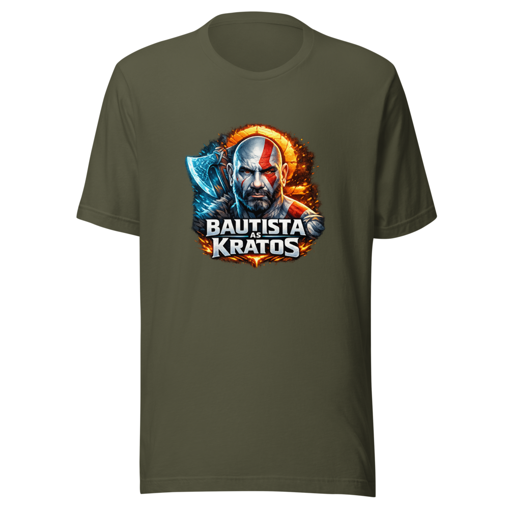 Dave Bautista as Kratos God of War Series T-Shirt - Image 10