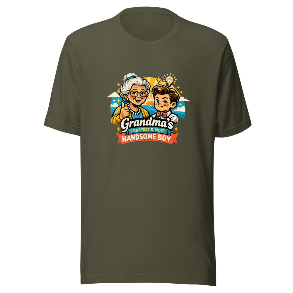 Grandma's Smartest & Most Handsome Boy Tee - Image 10