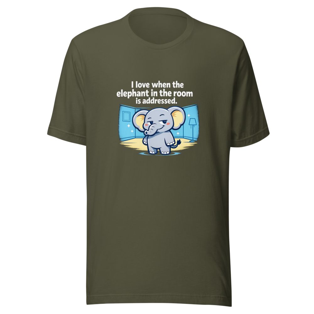 Elephant In The Room Meme Tee - Image 10