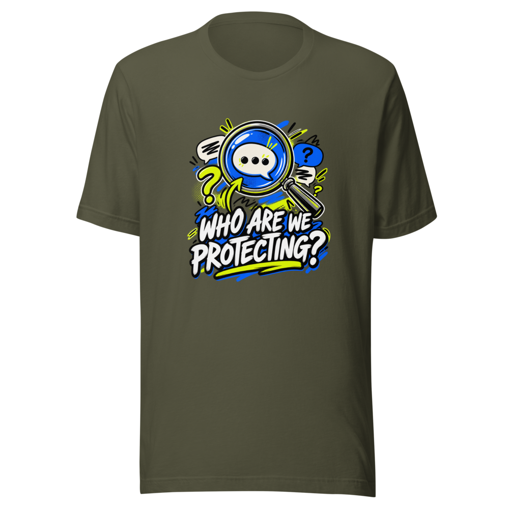 Protecting Who? Viral Meme T-Shirt - Image 10