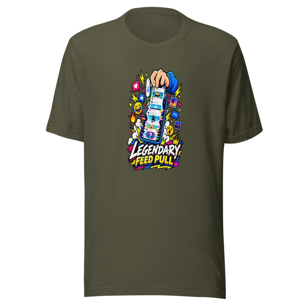 Legendary Feed Pull Viral Meme T-Shirt - Image 10