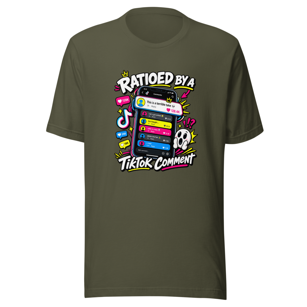 Ratioed By A TikTok Comment Viral Tee - Image 10