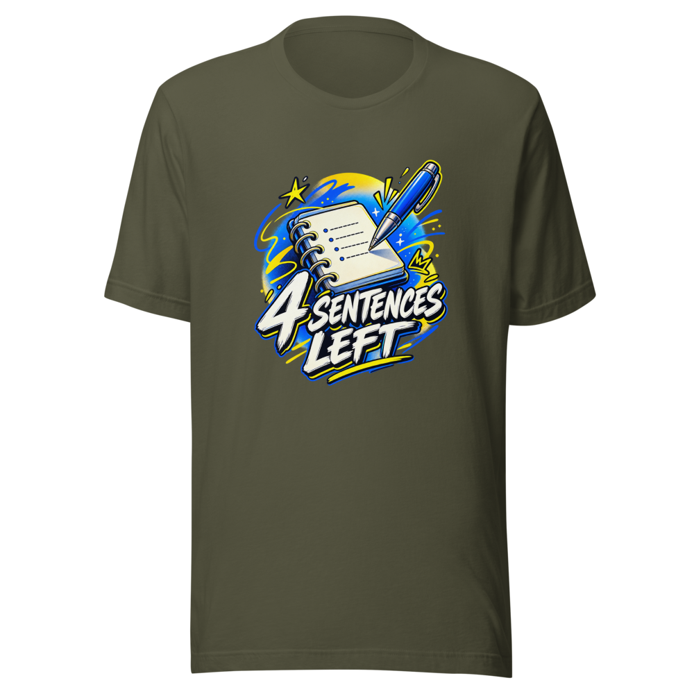 Last 4 Sentences Left T-Shirt - Image 10