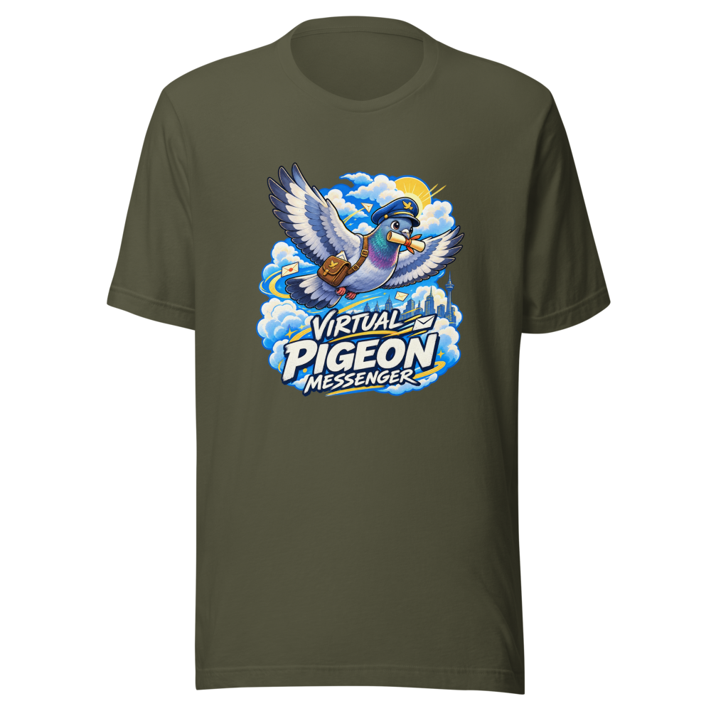 Virtual Pigeon Messenger App T-Shirt - Image 10