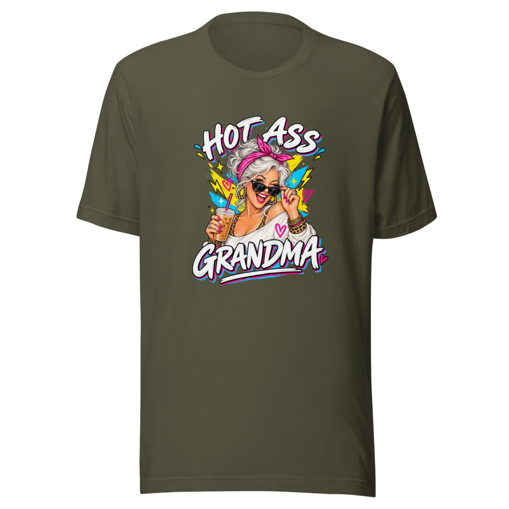 Hot Ass Grandma T-Shirt - Funny Meme Tee - Image 10