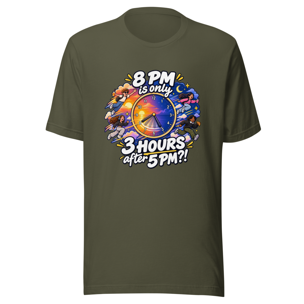 Time Flies 5 PM to 8 PM T-Shirt - Image 10