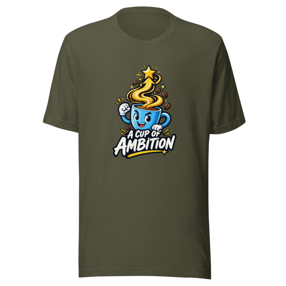 Cup of Ambition Coffee T-Shirt - Image 10